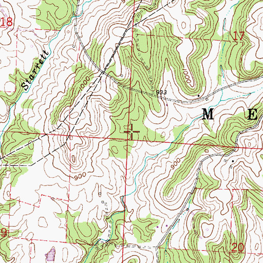 Topographic Map of West School (historical), OH