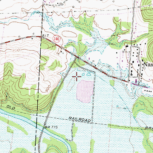 Topographic Map of Dillon Reservoir Wildlife Area, OH