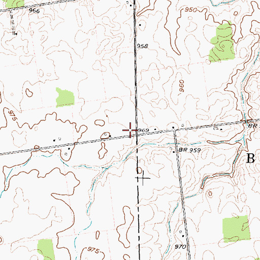 Topographic Map of Linwood School (historical), OH