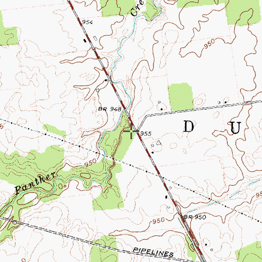 Topographic Map of Pleasant Hill School (historical), OH