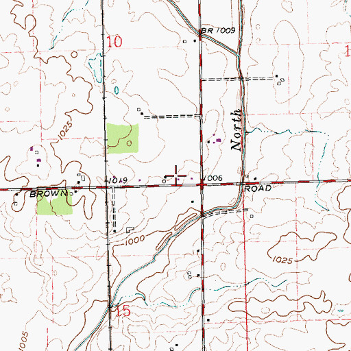 Topographic Map of Maplegrove School (historical), OH