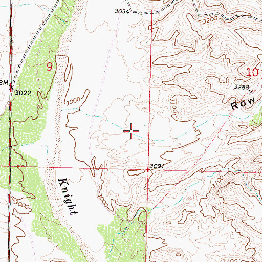 Topographic Map of Row Water Canyon, AZ