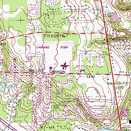 Topographic Map of Dorothy E Lewis Elementary School, OH