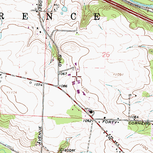 Topographic Map of Ohio Baptist Acres Camp, OH