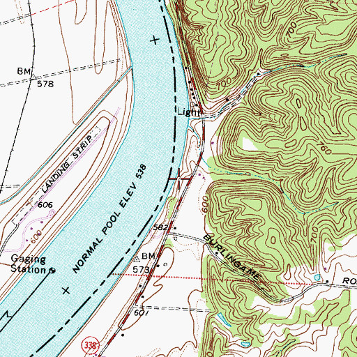 Topographic Map of Peyton Landing, OH