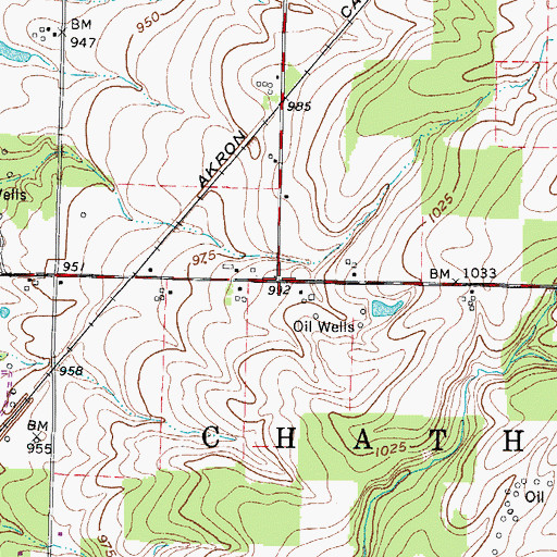 Topographic Map of Risley (historical), OH