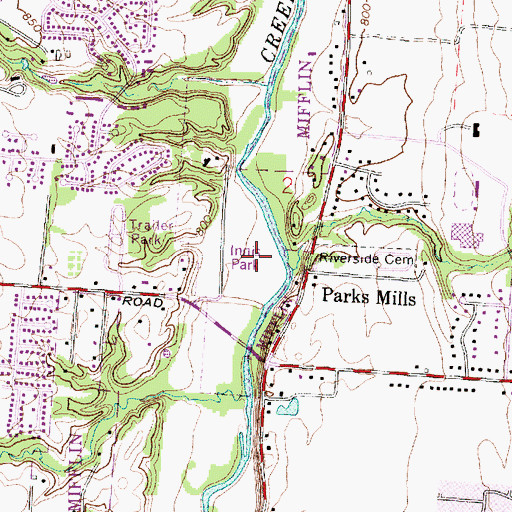 Topographic Map of Innis Park, OH
