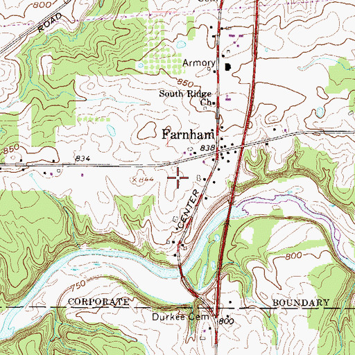 Topographic Map of Farnham Park (historical), OH