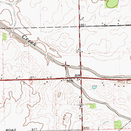 Topographic Map of Big Run, OH