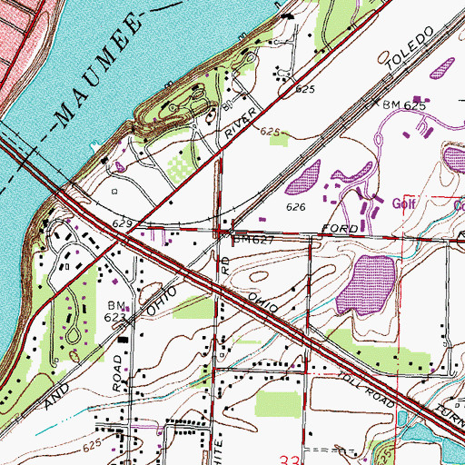 Topographic Map of Cooks Siding (historical), OH