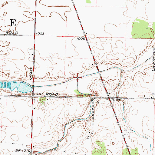 Topographic Map of Beaver Dam Branch, OH