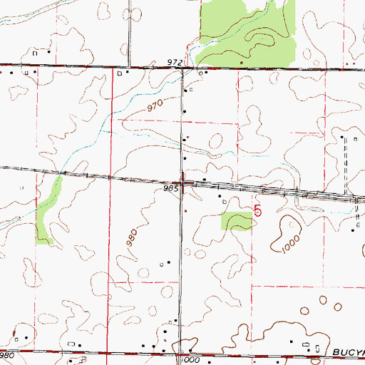 Topographic Map of Glenville (historical), OH