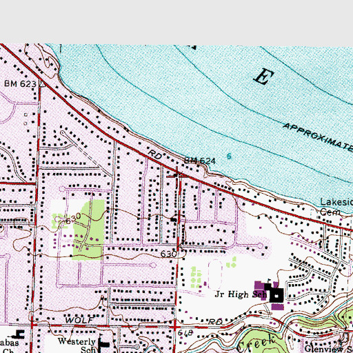 Topographic Map of Bay United Methodist Church, OH