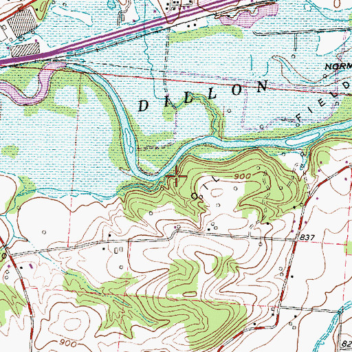 Topographic Map of Equality Run, OH