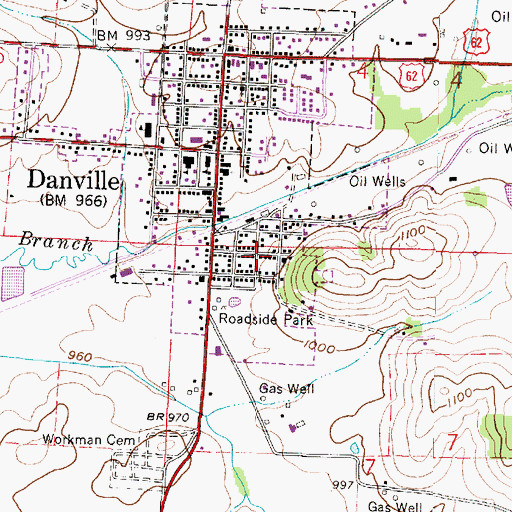 Topographic Map of Buckeye City, OH