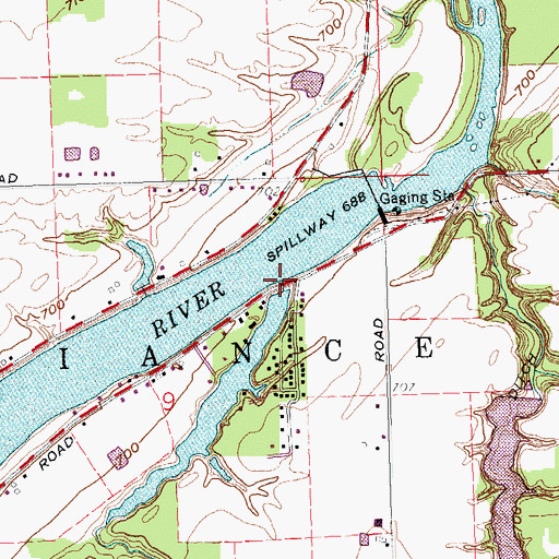 Topographic Map of Beetree Run, OH