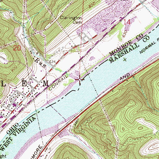 Topographic Map of Stillhouse Run, OH