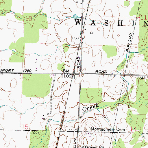 Topographic Map of Surprise (historical), OH
