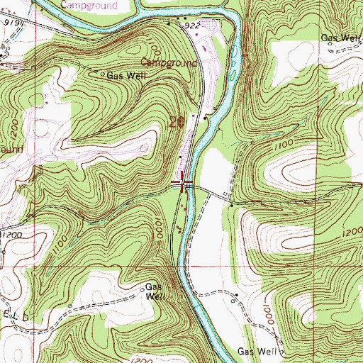 Topographic Map of New Wheeling (historical), OH