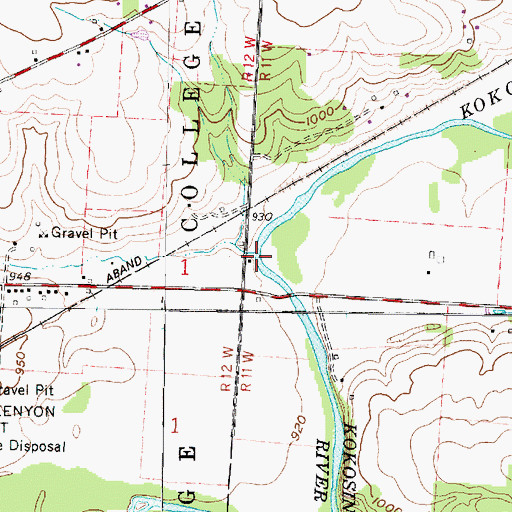 Topographic Map of Ransoms Run, OH
