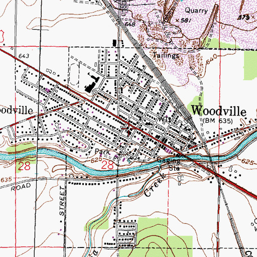 Topographic Map of Solomon Lutheran Church, OH