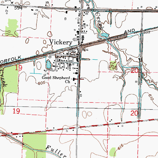 Topographic Map of Good Shepherd Lutheran Church, OH