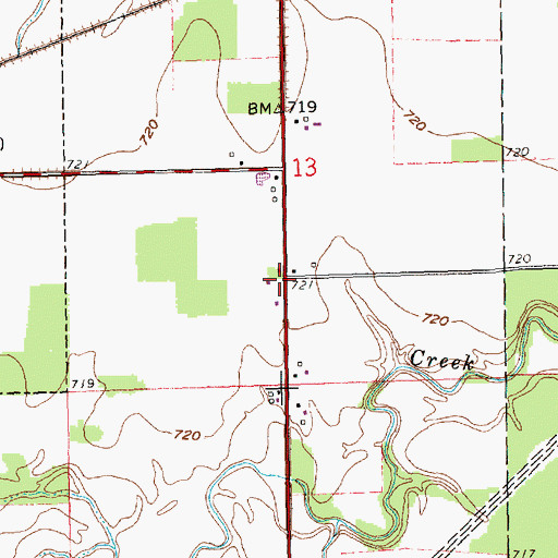 Topographic Map of School Number 10 (historical), OH