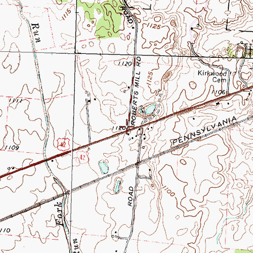Topographic Map of Ambassador Bible Institute, OH