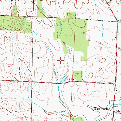 Topographic Map of Spring Farm (historical), OH