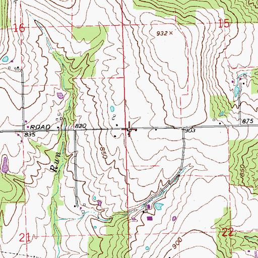 Topographic Map of School Number 9 (historical), OH