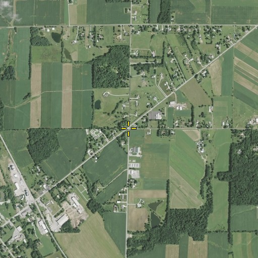 Aerial/Satellite Image of Five Points, OH