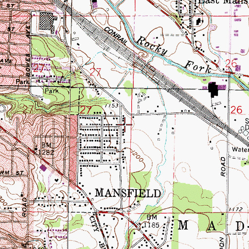 Topographic Map of Diamond Hill Chapel (historical), OH