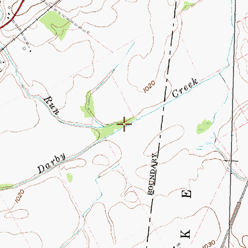 Topographic Map of Lake Run, OH