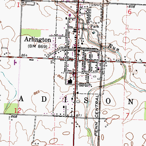 Topographic Map of Good Hope Lutheran Church, OH