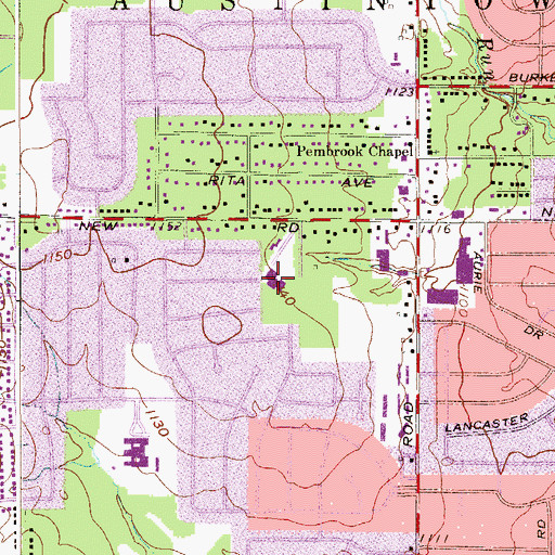 Topographic Map of Saint Josephs Catholic Church, OH