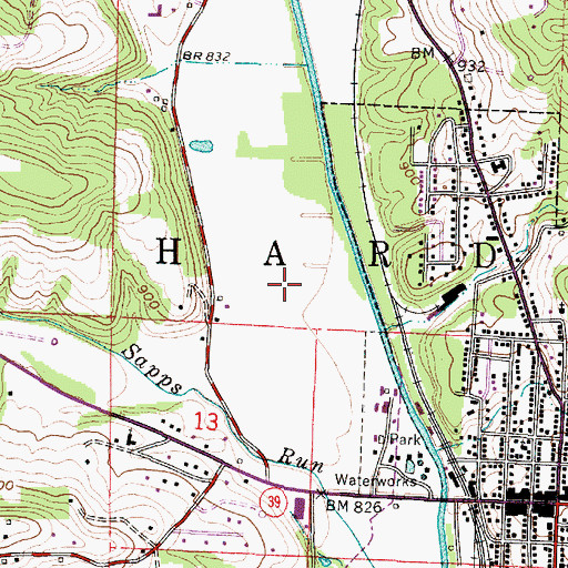 Topographic Map of Holmes County, OH