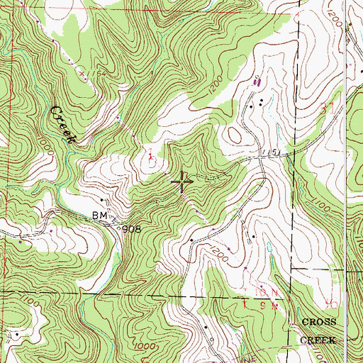 Topographic Map of Jefferson County, OH
