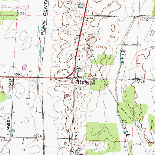 Topographic Map of Gilead Friends Church, OH