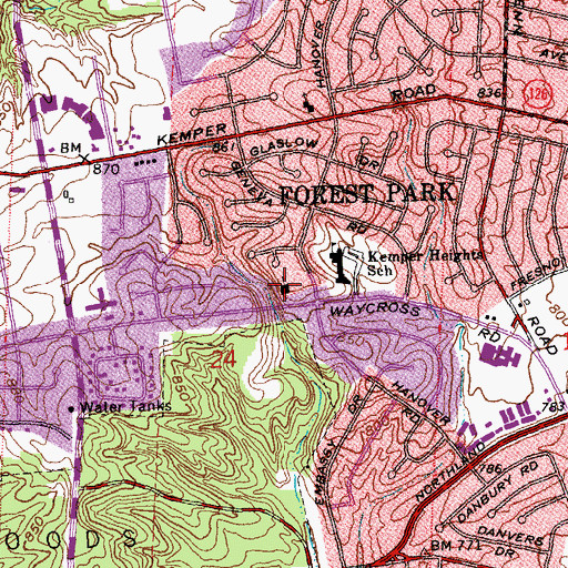 Topographic Map of Episcopal Church of the Holy Spirit, OH