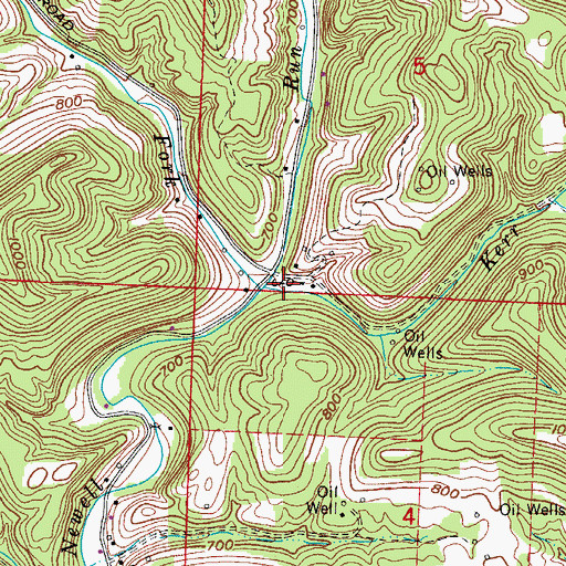 Topographic Map of Kerr Run, OH