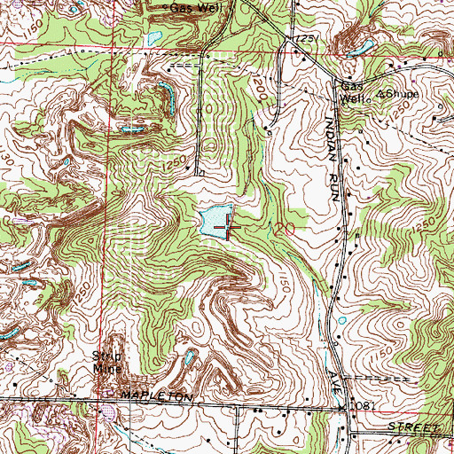 Topographic Map of Varian Lake Dam, OH