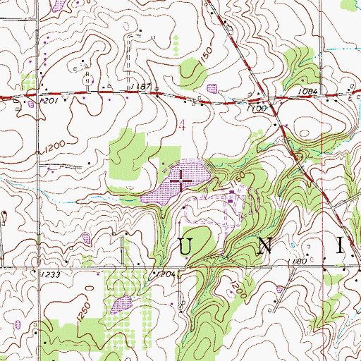 Topographic Map of Go-Tag-Along Lake, OH
