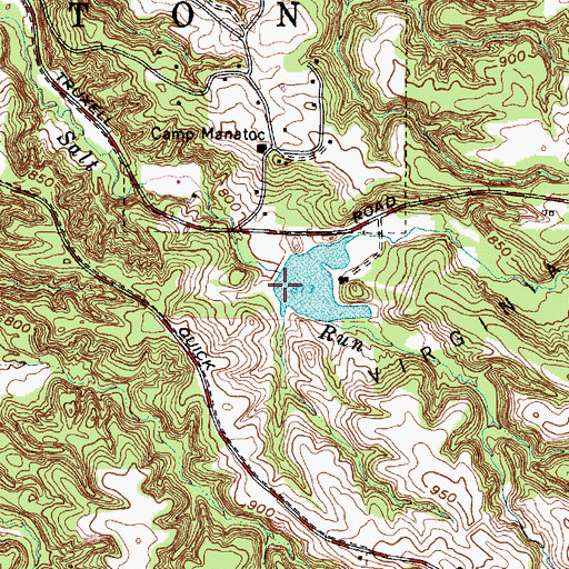 Topographic Map of Virginia Kendall Park Lake Dam, OH