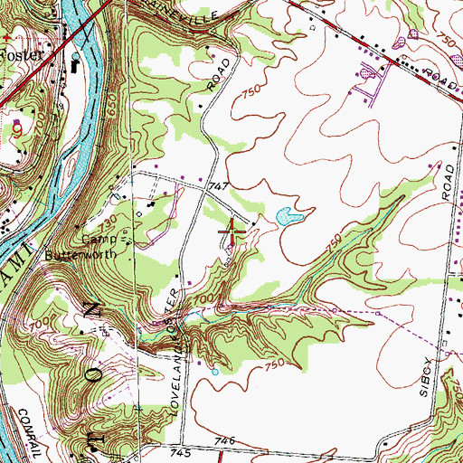 Topographic Map of Rippe Pond, OH