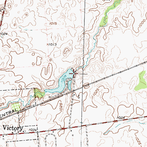 Topographic Map of Ziegler Pond Dam, OH