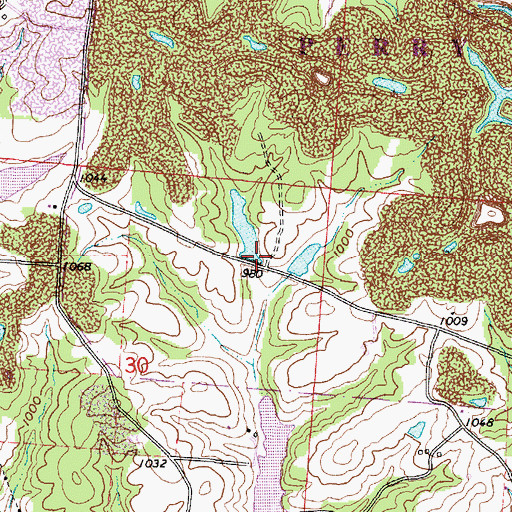 Topographic Map of Perry Reclaim Dam Two, OH