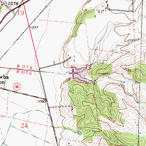 Topographic Map of East Fork Buck Creek Structure Number 4a Dam, OH