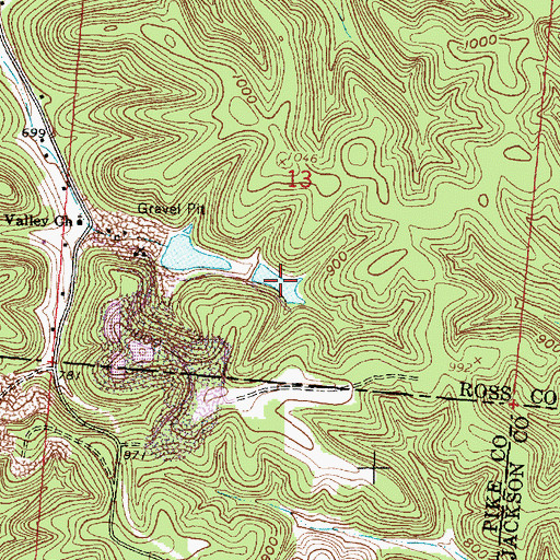 Topographic Map of Southern Silica Pond Number Two, OH