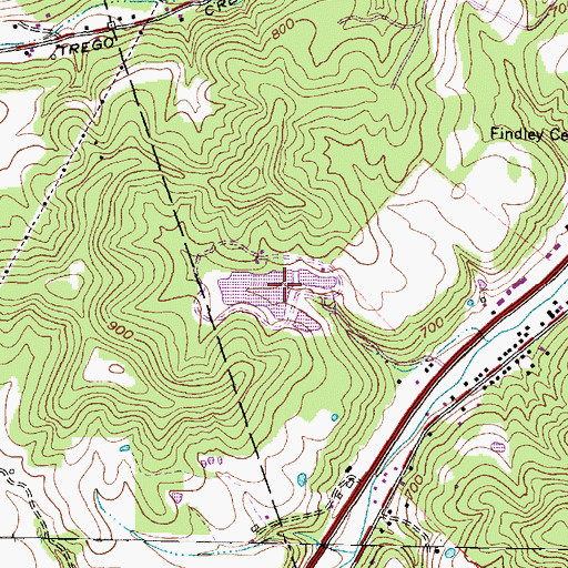 Topographic Map of Knoles Pond Dam, OH