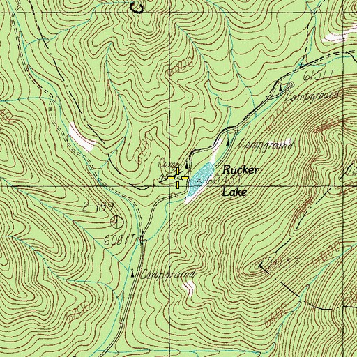 Topographic Map of Bathtub Forest Camp, AZ